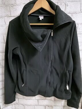 Bench Black Women's Utility Fleece Jacket with High Collar